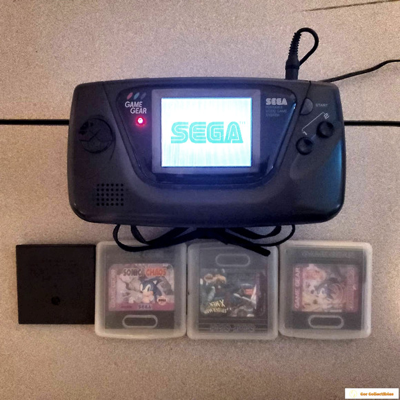 Sega Game Gear Portable Video Game System w RARE PowerBack, Cord & Games - Picture 2 of 7